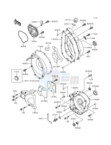 ZX 900 B [NINJA ZX-9R] (B4) [NINJA ZX-9R] drawing ENGINE COVER-- S- -