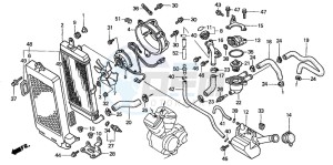 VT750DC SHADOW drawing RADIATOR