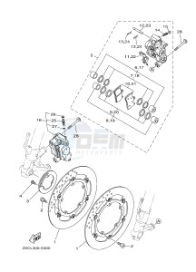 MT-09 TRACER MT09TRA TRACER 900 (2SCT) drawing FRONT BRAKE CALIPER