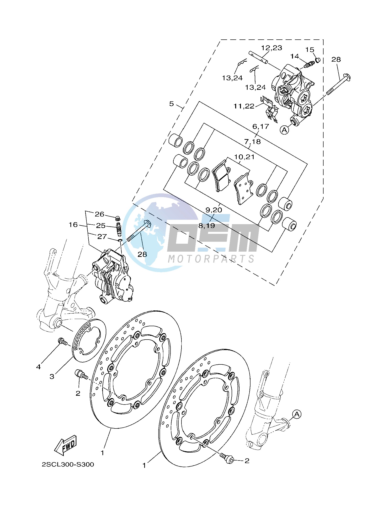 FRONT BRAKE CALIPER