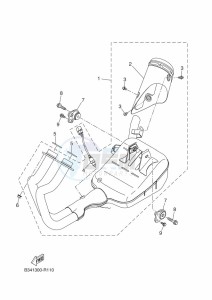 XSR700 MTM690 (BU33) drawing EXHAUST