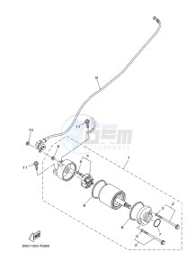 MTM850 MTM-850 XSR900 (B90A) drawing STARTING MOTOR