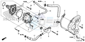 CBR600RAD CBR600RR ABS UK - (E) drawing WATER PUMP