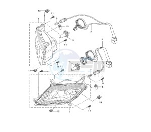 YZF R 125 drawing HEADLIGHT