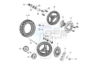 JET FORCE - 125 cc drawing WHEELS ABS