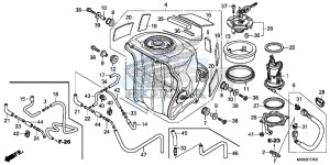 CBR1000SAG CBR1000 ED drawing FUEL TANK/ FUEL PUMP