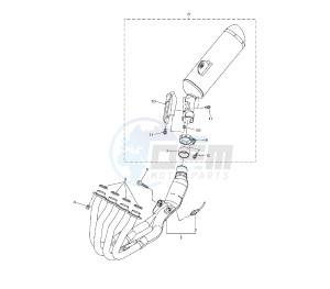 FZ8-NA 800 drawing EXHAUST