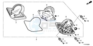 CBR125RC drawing METER