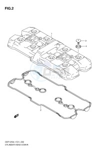 GSF1250 (E21) Bandit drawing CYLINDER HEAD COVER