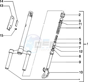 Typhoon 50 drawing Steering column