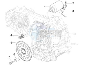 X7 125 ie Euro 3 drawing Starter - Electric starter