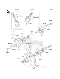 VN 1500 D[VULCAN 1500 CLASSIC] (D1-D2) [VULCAN 1500 CLASSIC] drawing CRANKSHAFT