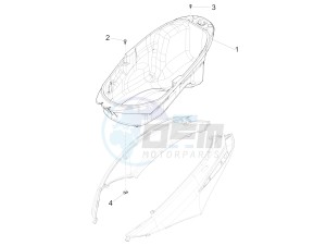 FLY 150 4T 3V IE (NAFTA) drawing Helmet housing - Undersaddle