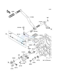 VN1600_CLASSIC VN1600-A3H GB XX (EU ME A(FRICA) drawing Gear Change Mechanism