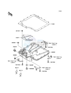 ZZR1400 ABS ZX1400B7F FR GB XX (EU ME A(FRICA) drawing Oil Pan