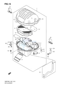 GSR750 EU drawing AIR CLEANER