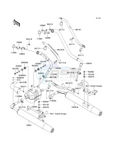 VN 1600 D [VULCAN 1600 NOMAD] (D6F-D8FA) D7F drawing MUFFLER-- S- -