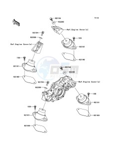 JET SKI ULTRA 300X JT1500HCF EU drawing Engine Mount