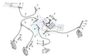 Stelvio 1200 - NTX - ABS 1200 drawing ABS Brake system 2009