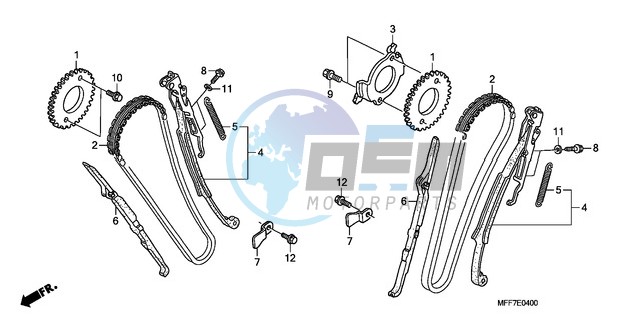 CAM CHAIN/TENSIONER