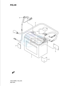 GSX1300R drawing BATTERY (GSX1300RUFL1 E19)