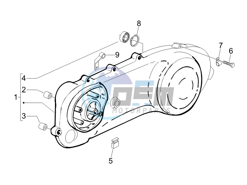 Crankcase cover - Crankcase cooling