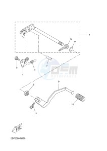 YZF-R125 R125 (5D7R 5D7R 5D7R) drawing SHIFT SHAFT