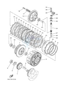 YFM700R YFM7RSEB RAPTOR 700 SPECIAL EDITION (1ASH 1ASJ 1ASG) drawing CLUTCH