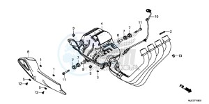 CB650FAE CB650FA 2ED drawing EXHAUST MUFFLER