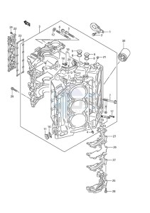 DF 250 drawing Cylinder Block (DF 250S)