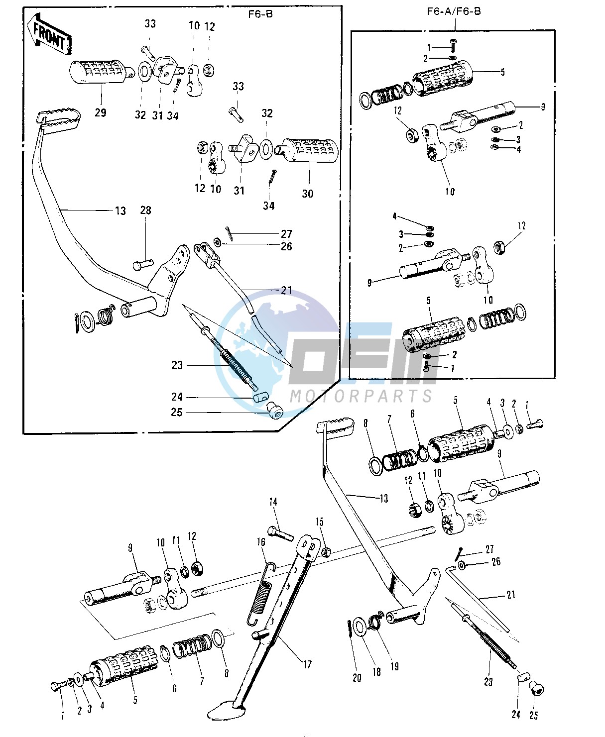 FOOTRESTS_STAND _BRAKE PEDAL