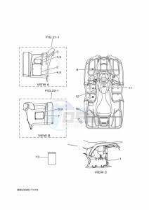 YFM450FWBD YFM45KPLK (BB5H) drawing EMBLEM & LABEL 1