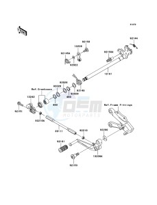 NINJA ZX-10R ZX1000D7F FR GB XX (EU ME A(FRICA) drawing Gear Change Mechanism