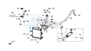 JOYMAX 125 drawing RADIATOR