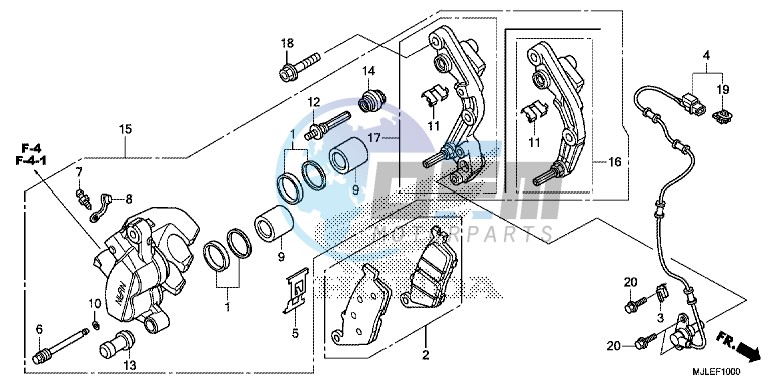 FRONT BRAKE CALIPER