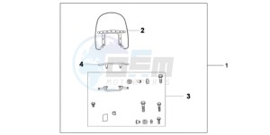 VT750CA9 Europe Direct - (ED / MME) drawing CUSTOM WINDSHIELD