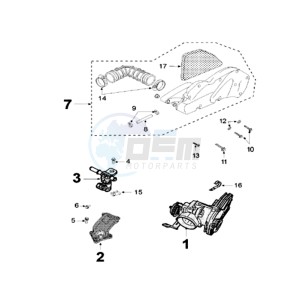 SAT 500 X drawing INJECTIE SYSTEM