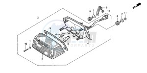 CB1000F drawing TAILLIGHT