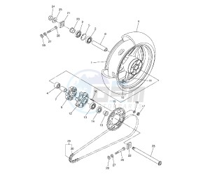 FZ1 1000 drawing REAR WHEEL