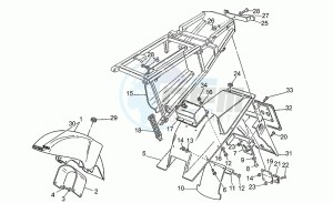 Quota 1000 drawing Front/rear mudguards