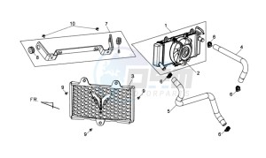 WOLF 250EFI drawing RADIATOR