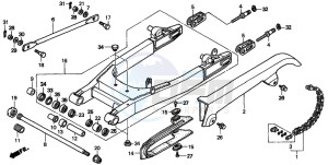 VT750DCB SHADOW SPIRIT drawing SWINGARM