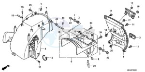 GL18009 BR / AB - (BR / AB) drawing REAR FENDER (PREMIUM AUDI O)