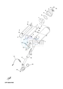 YP250RA EVOLIS 250 ABS (1YS8) drawing EXHAUST