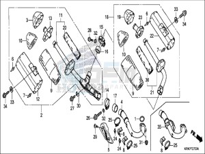 CRF250RH Europe Direct - (ED) drawing EXHAUST MUFFLER