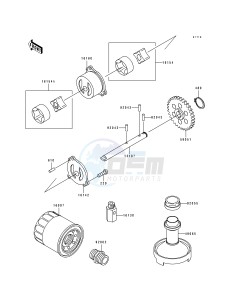 ZX 600 D [NINJA ZX-6] (D1) [NINJA ZX-6] drawing OIL PUMP