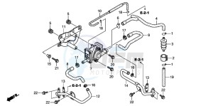 CB250 drawing AIR SUCTION VALVE (CB250P6)