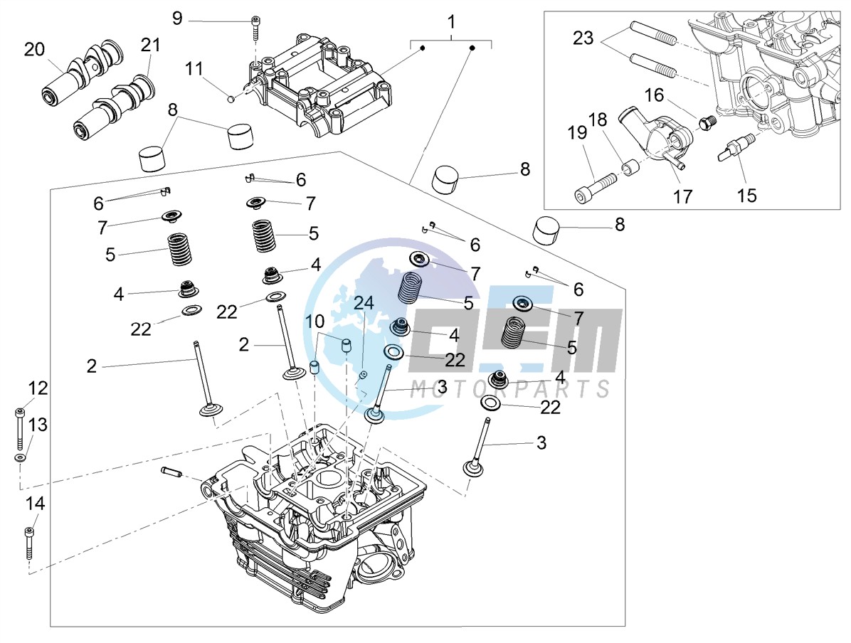 Cylinder head - valves