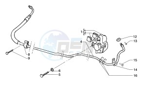 Super Hexagon 180 GTX 12 inch drawing Brake caliper