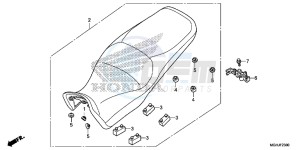 VFR1200X Europe Direct - (ED) drawing SEAT